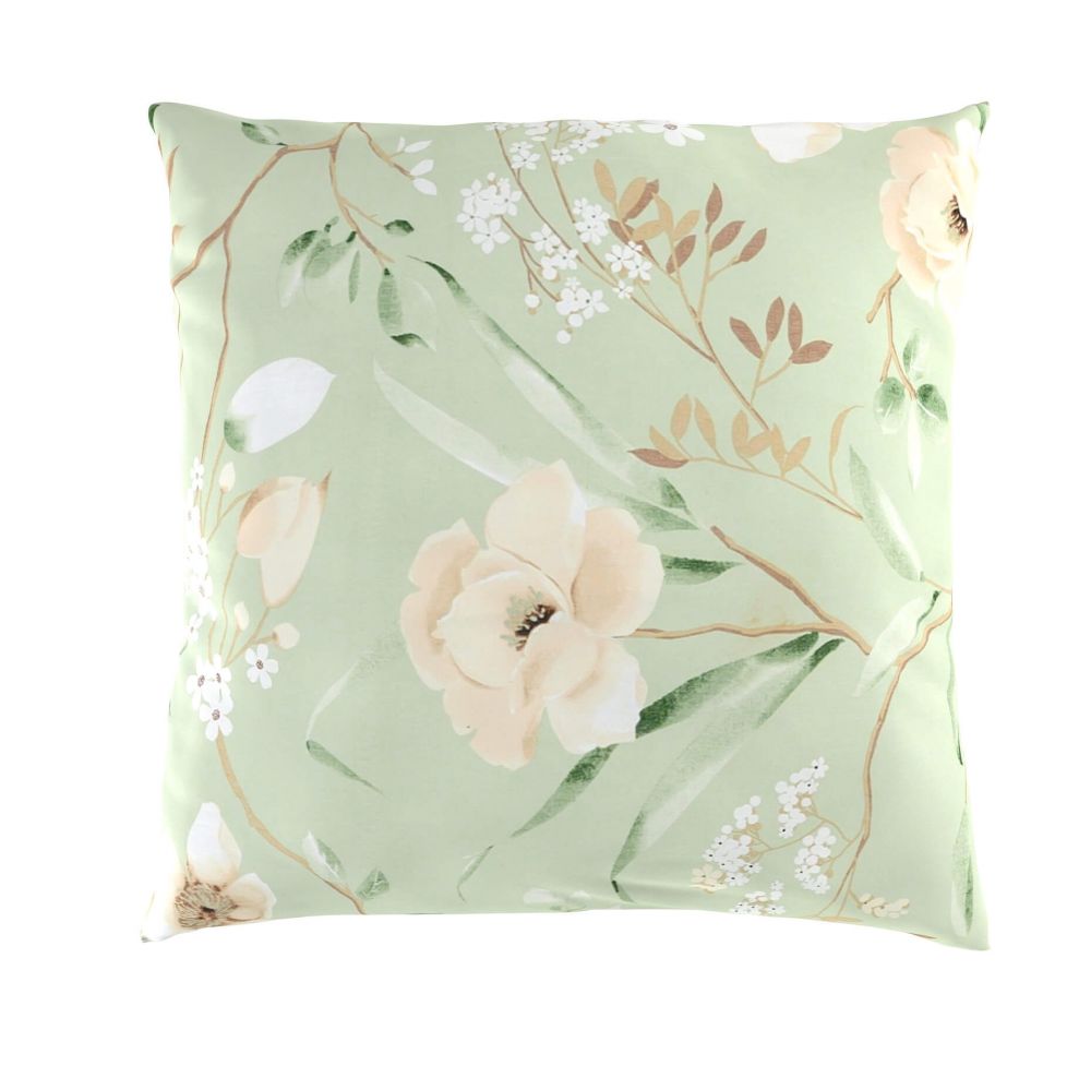 Bavlněný povlak DELUX MAGNÓLIE zelená 40x40 cm