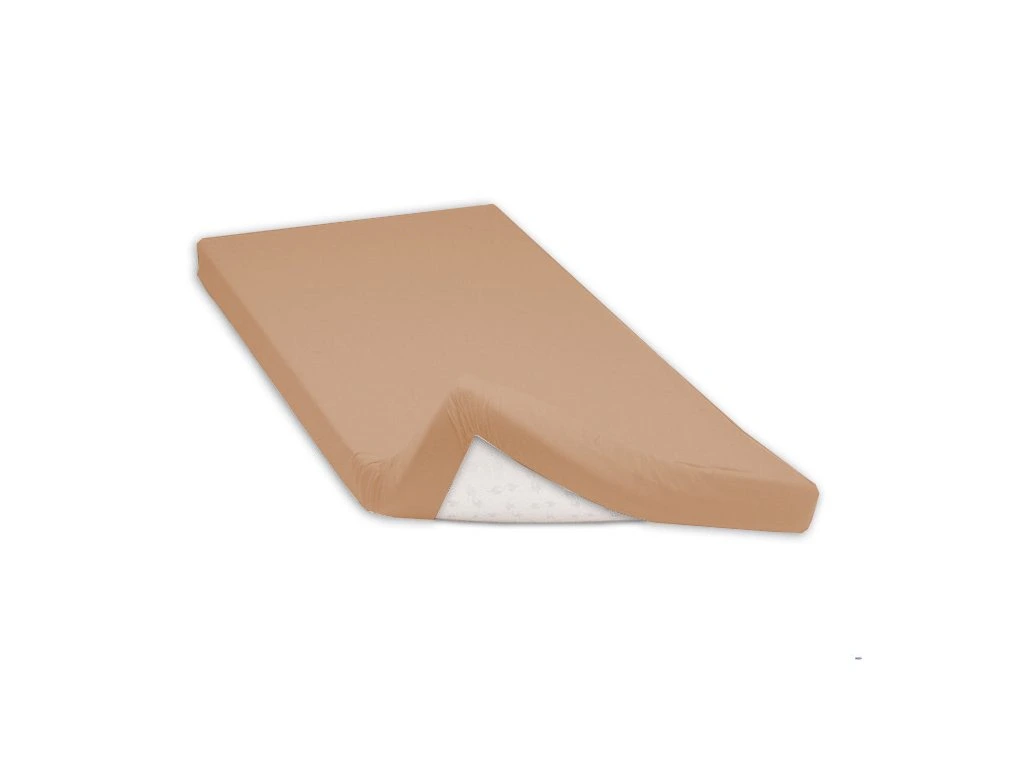 Bavlněné napínací prostěradlo BÉŽOVÉ 140x200 cm