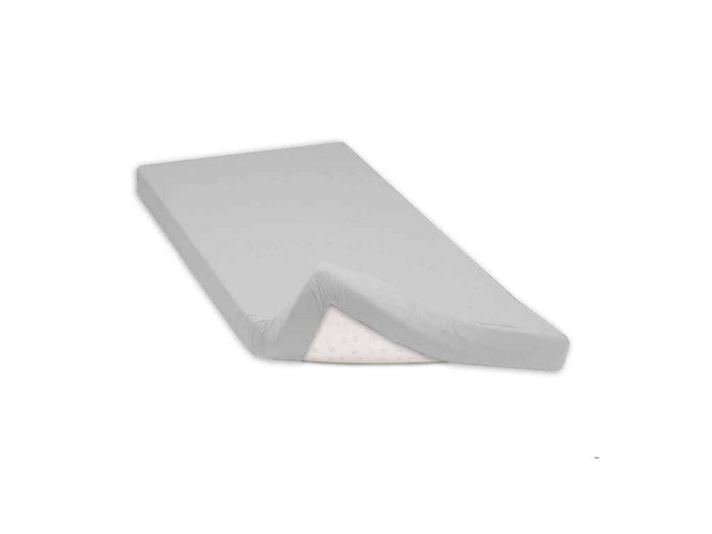 Bavlněné napínací prostěradlo SVĚTLE ŠEDÉ 180x200 cm