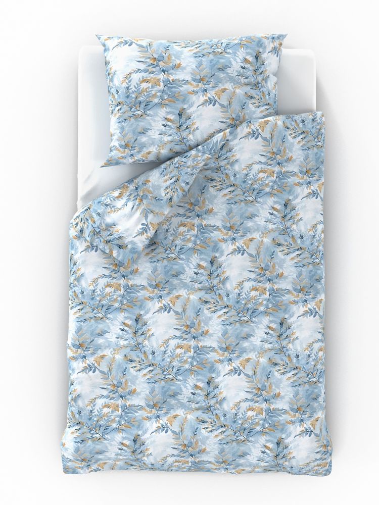 Bavlněné povlečení NORDIC COLLECTION YVES modré 240x200, 2ks 70x90 cm