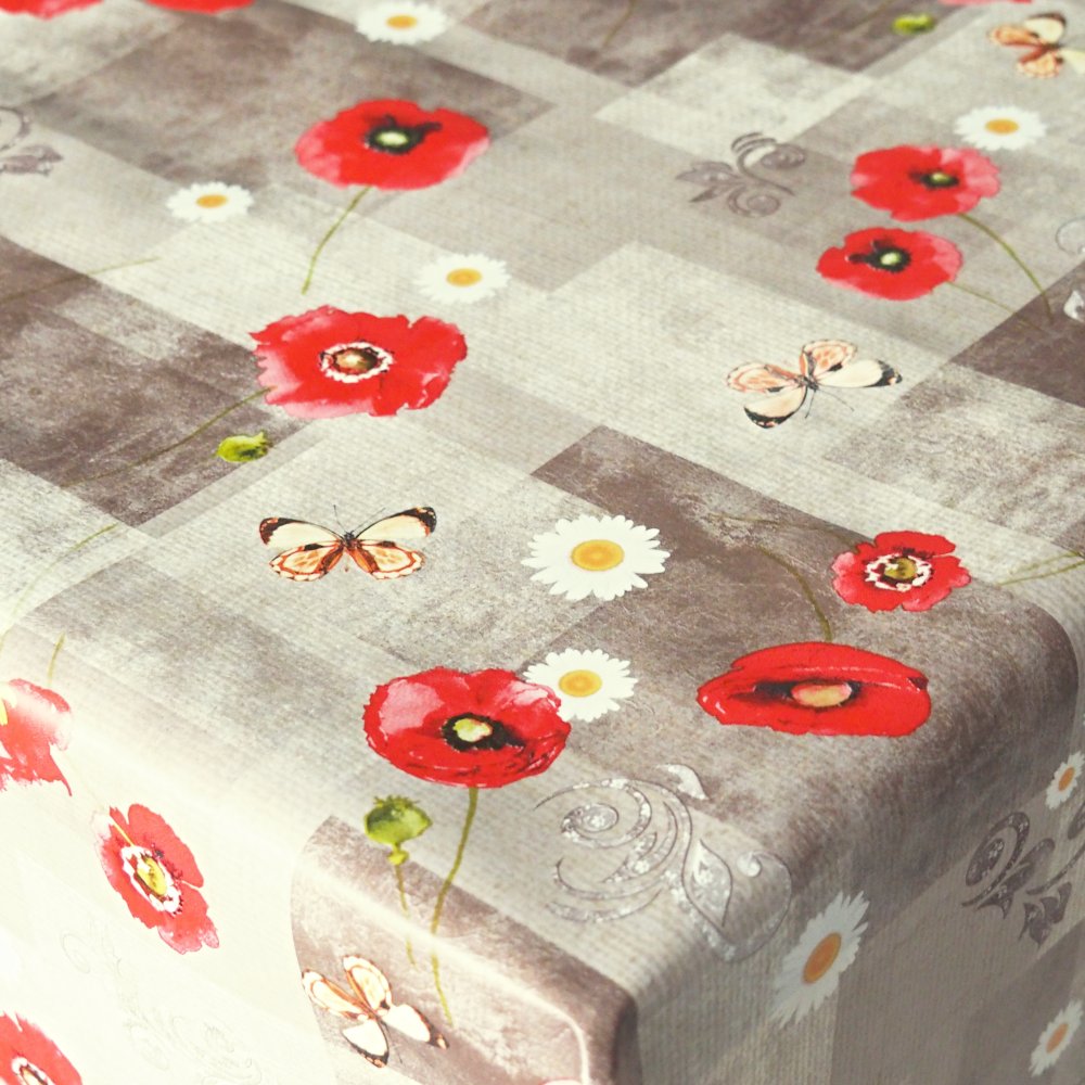 PVC ubrusovina - Vlčí máky