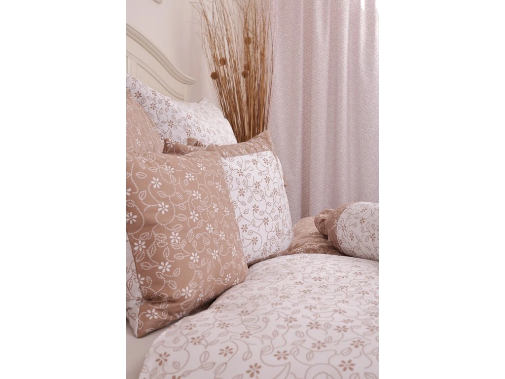 Bavlněný povlak váleček s krajkou STICKEREI - 50x15 cm