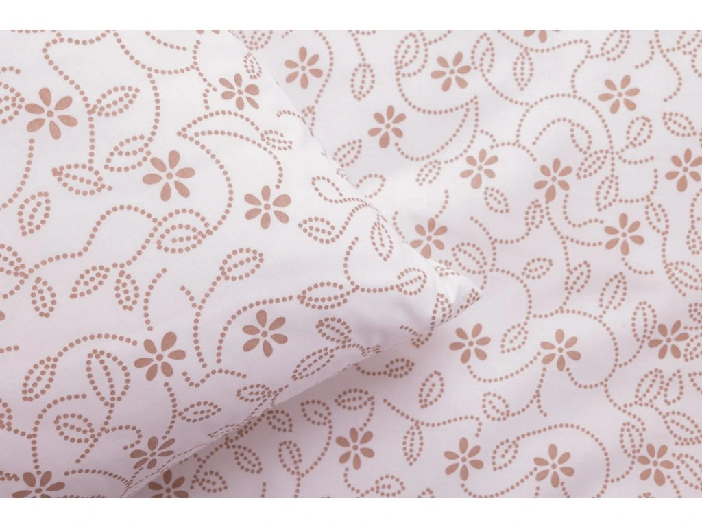 Oboustranný bavlněný přehoz, letní deka STICKEREI béžový 140x200 cm