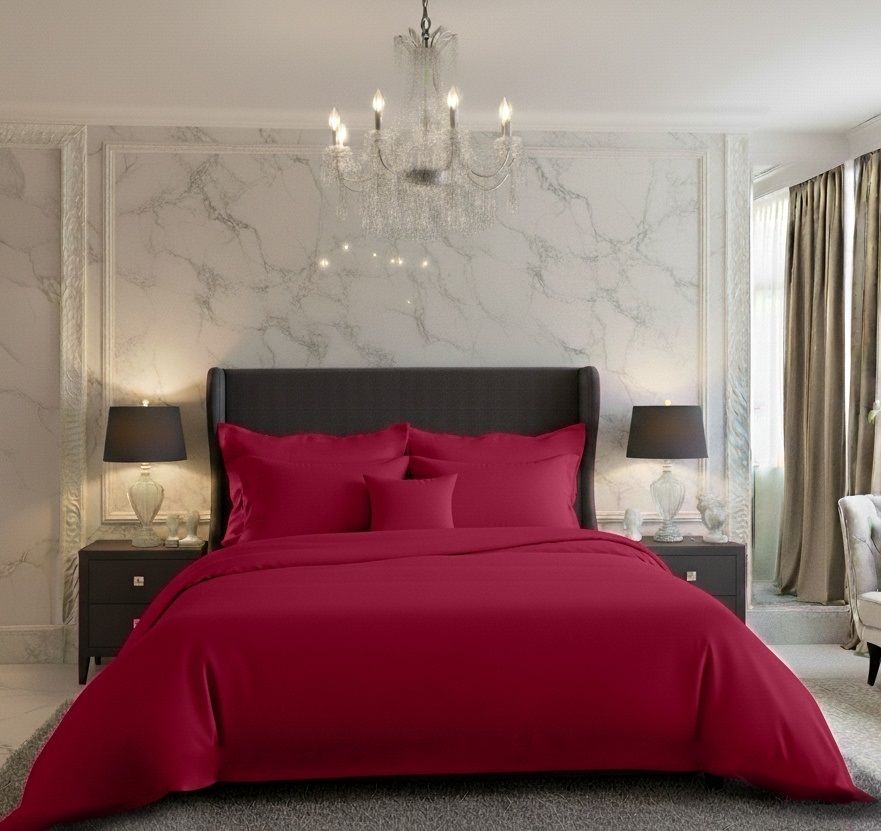 Saténové povlečení LUXURY COLLECTION vínové