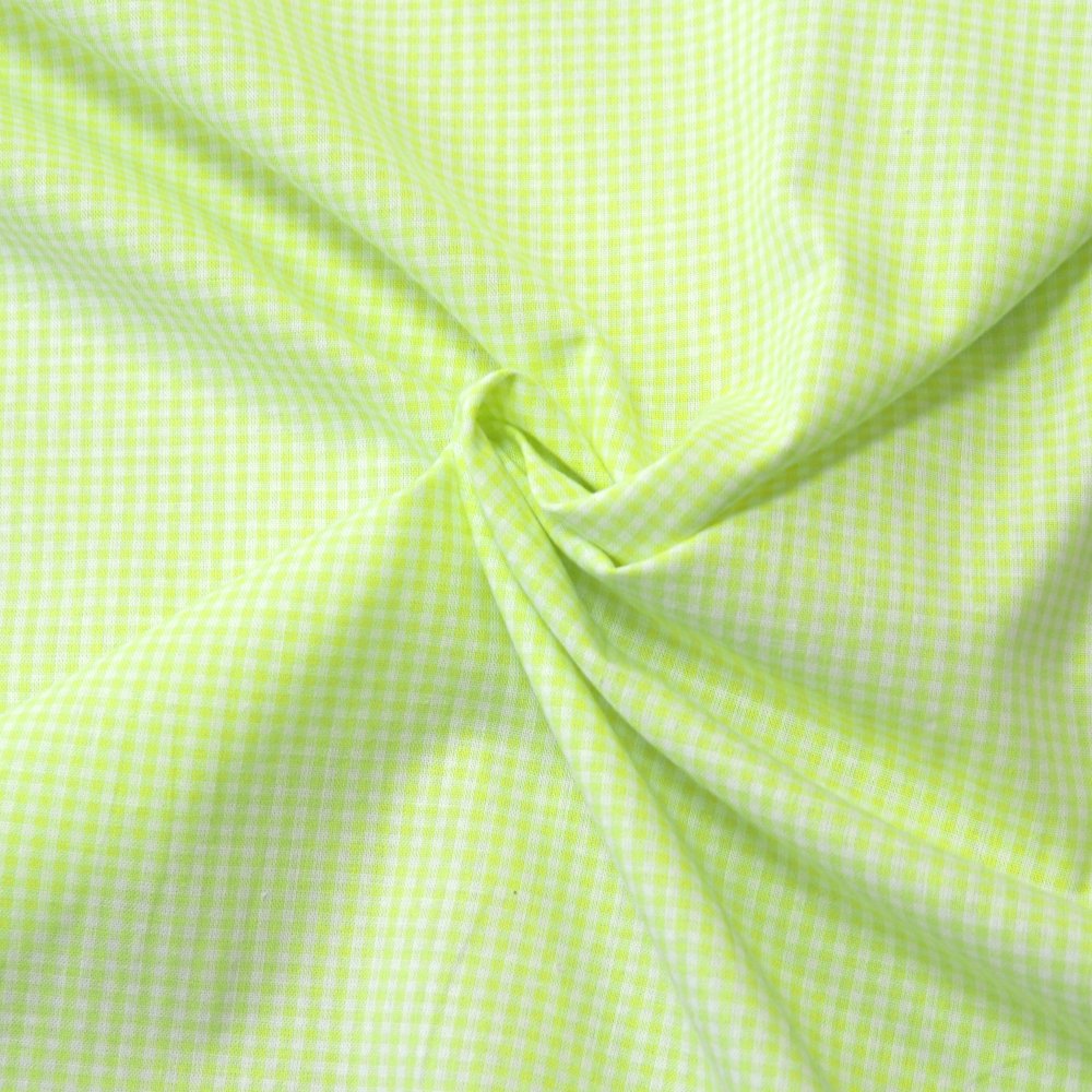 Kanafasové povlečení 140x200 + 70x90 cm – jarně zelené, kostka 0,2 cm