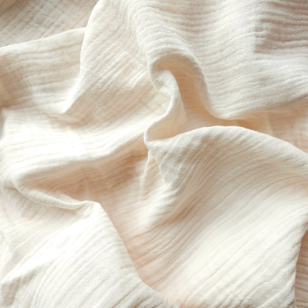 Mušelínové povlečení KRÉMOVÉ - 140x200, 70x90 cm