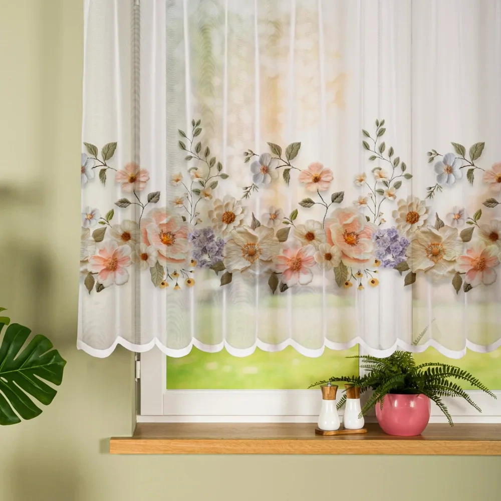 Kusová žakárová záclona FLORIEN