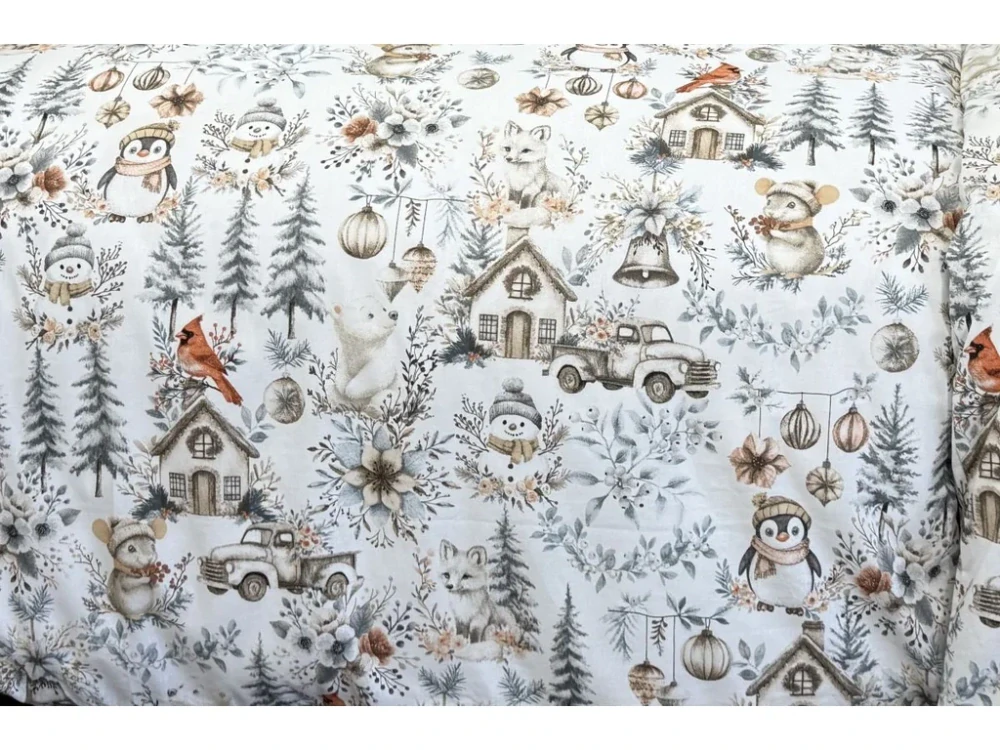 Vánoční flanelové povlečení Boho