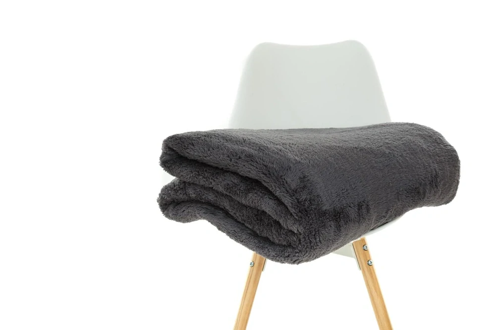 Deka OVEČKA® lemovaná stuhou 150/200 cm - Antracitová