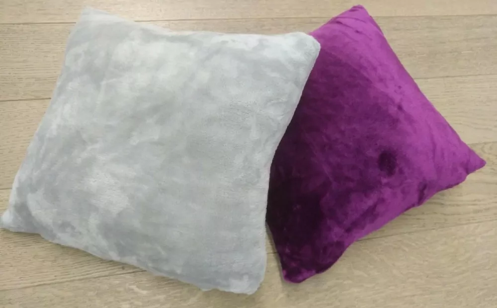 Povlak na polštářek mikroflanel - tmavě fialový -  40/40