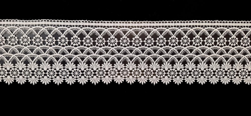 Kusová záclona Coleta voál s krajkou - 110 x 300 cm