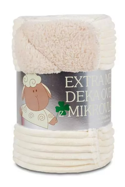 Deka Ovečka / manžestr 150/200 - ecru