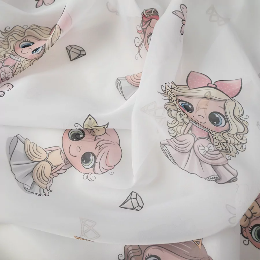 Dětský voál Princezničky - výška 157cm