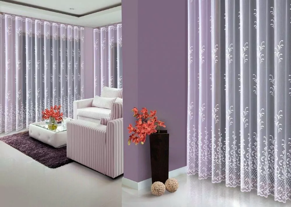 Žakárová záclona Simona