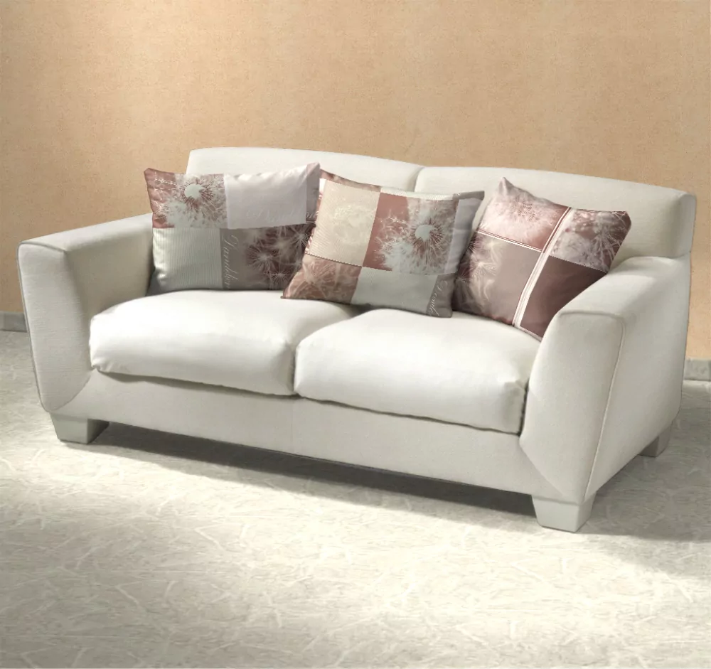 Povlečení bavlna Pampelišky 3D hnědé - 140/200 + 70/90