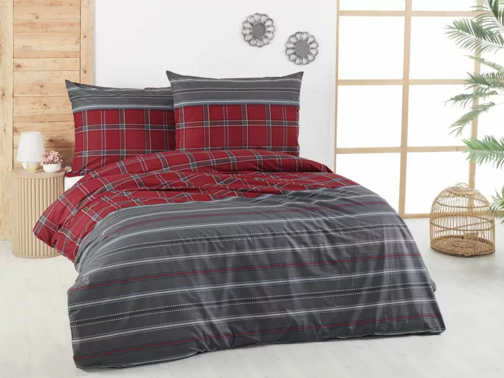 Bavlněný povlak DELUX CAMPUS šedé - 70x90