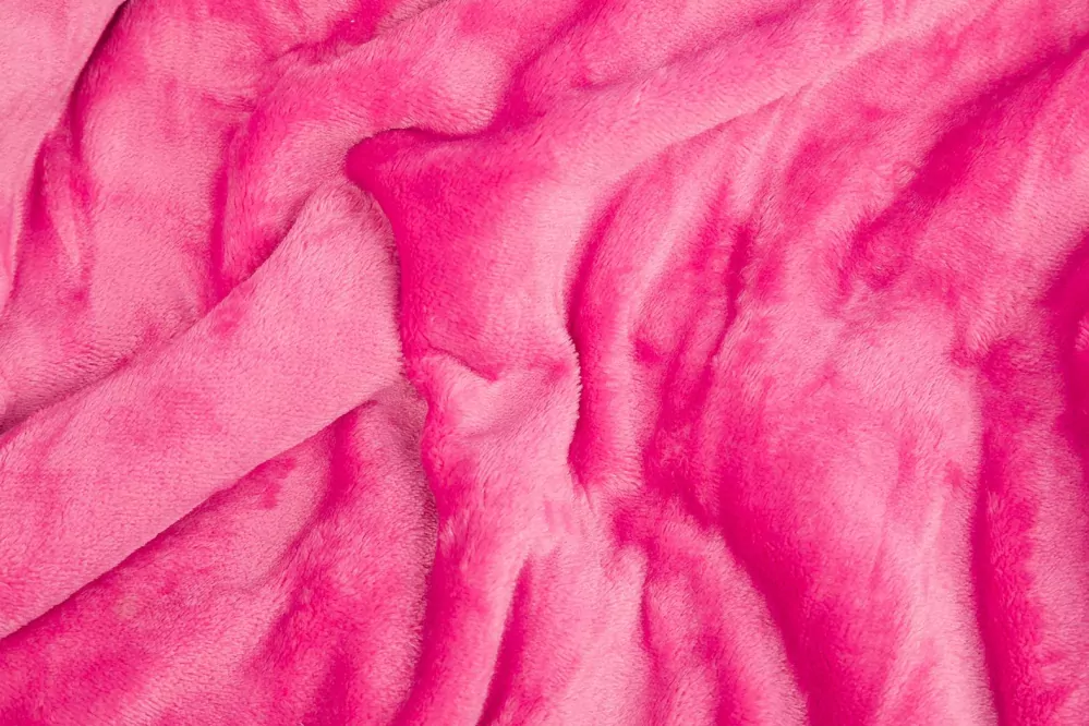 Deka mikroflanel hladká UNI RŮŽOVÁ / OVEČKA -  150/200 cm 