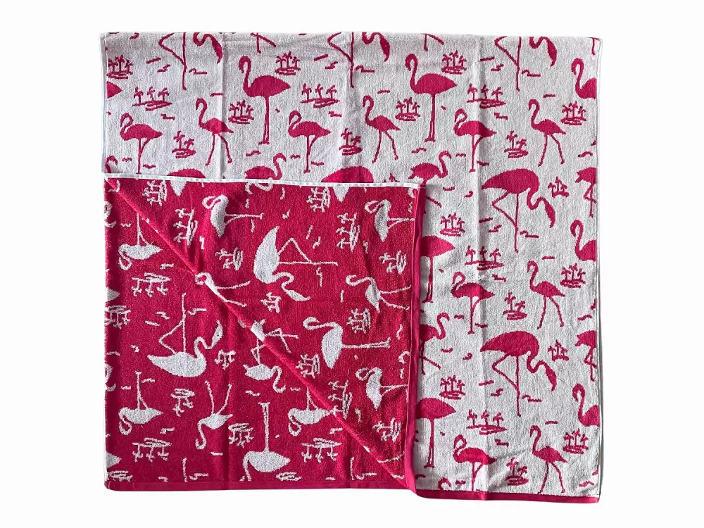 Plážová osuška Plameňáci 90x170 cm