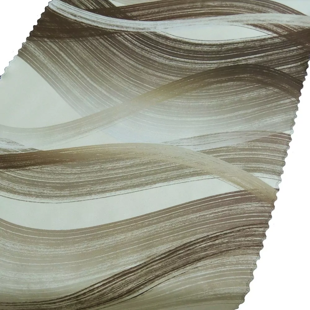 Ubrusové šály SOFT 391102-119 - Vlny hnědé