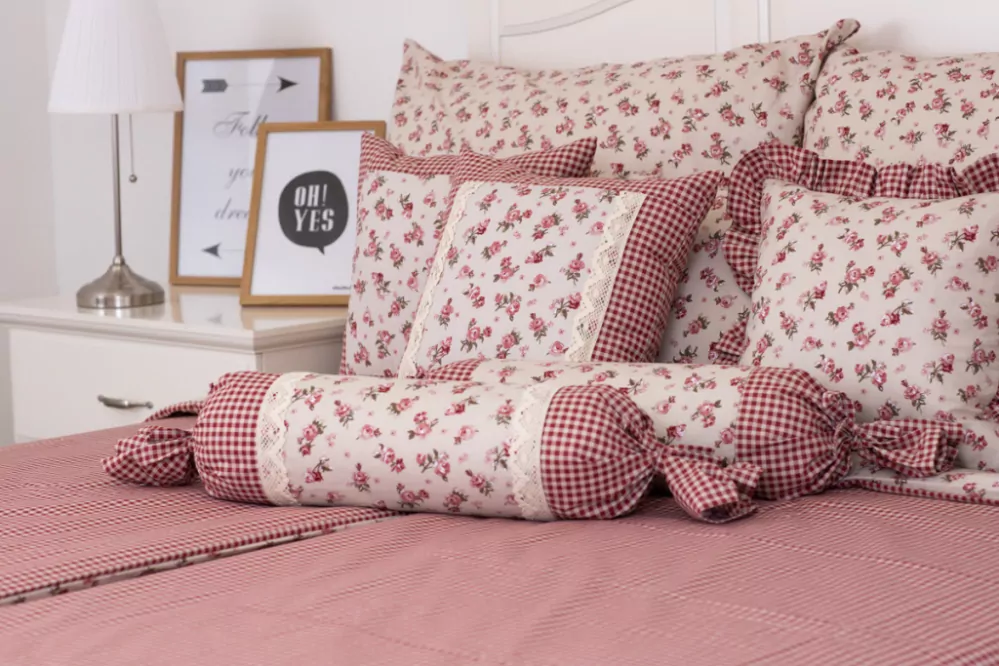 Bavlněný povlak MANON/PEPITO bordó - 70/90