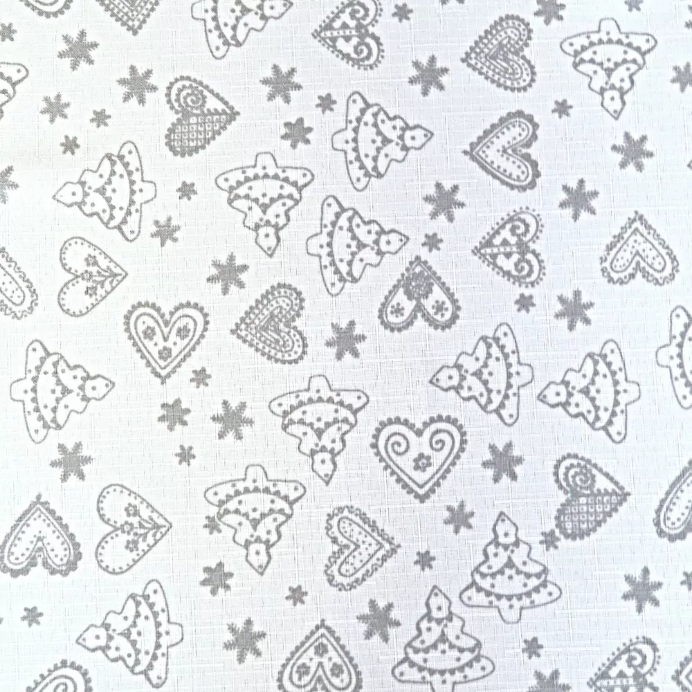 Vánoční běhoun v metráži Perníky - bílé