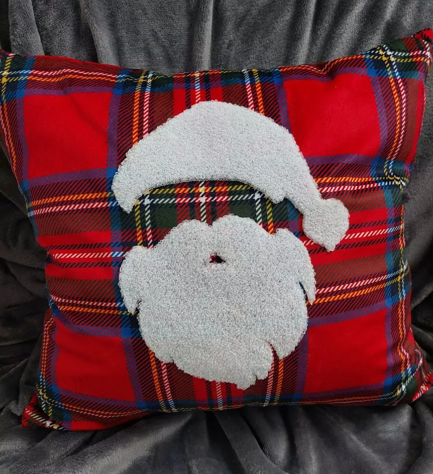 VÝPRODEJ - Vánoční povlak na polštářek SOFT Santa - 45 x 45 cm