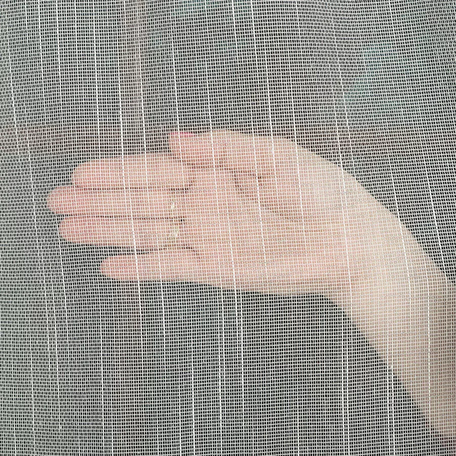 Batist záclona metráž Faustina šedá - výška 320cm