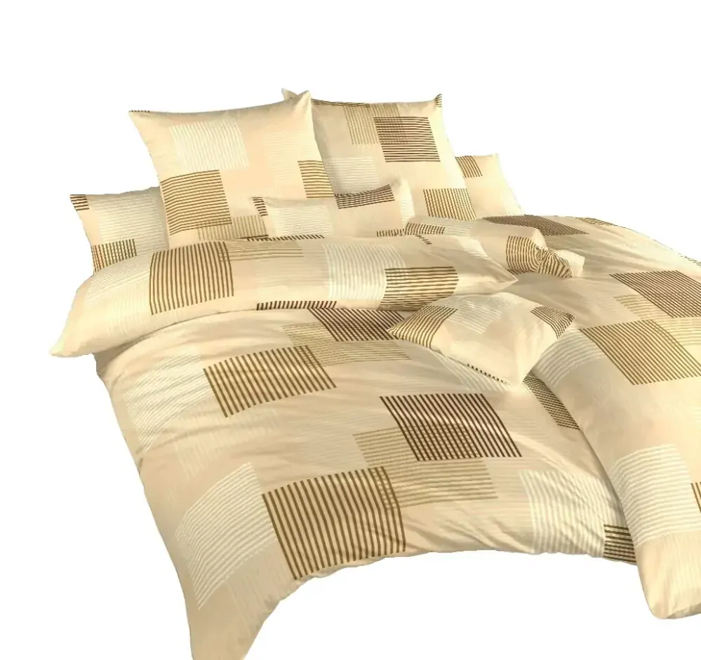 Povlečení bavlna Patrik béžový - 140/200 + 70/90