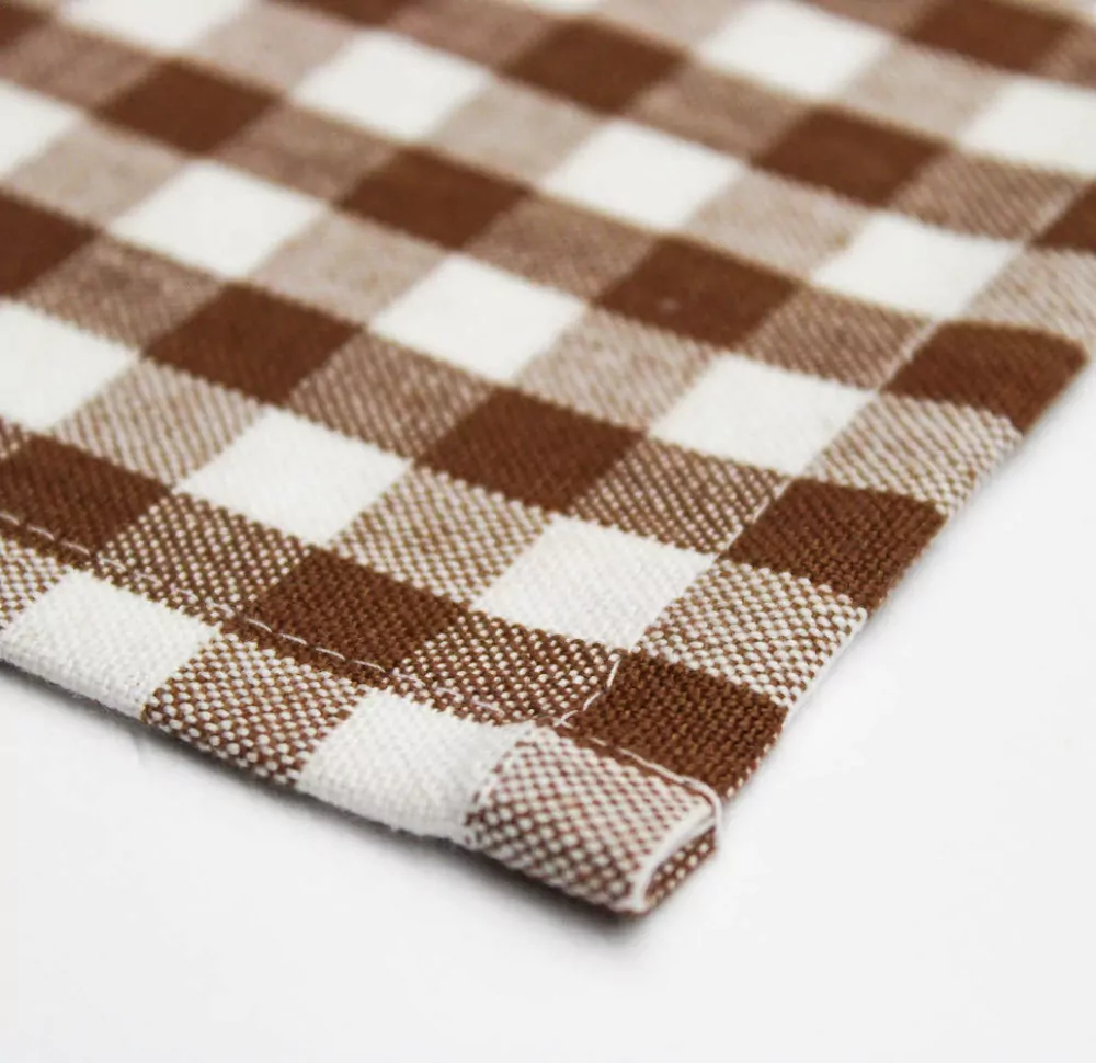 Ubrus kanafas - hnědý