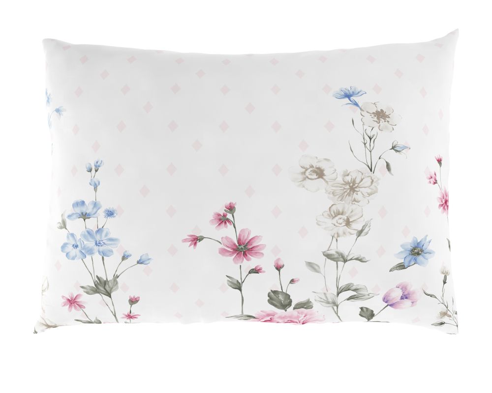 Bavlněný povlak DELUX Louka růžová 45x60 cm