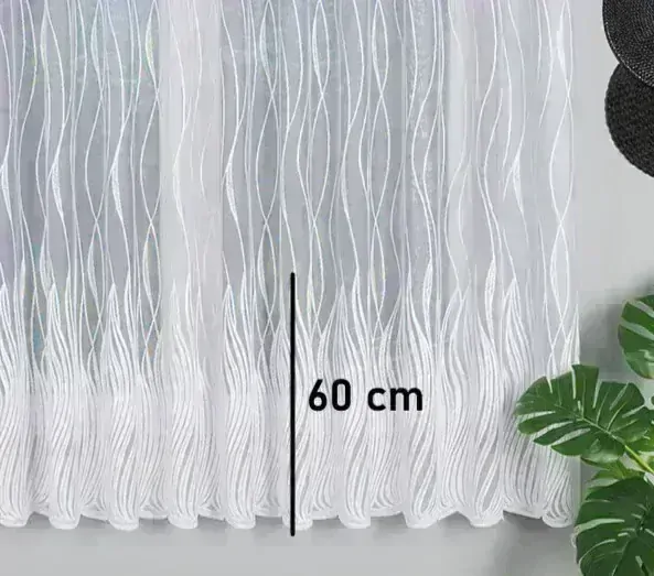 Žakárová záclona metráž Adriana, výška 155cm