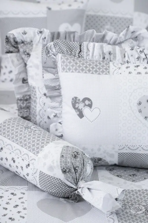 Bavlněný povlak kanýr PATCHWORK DOVE - 40/40