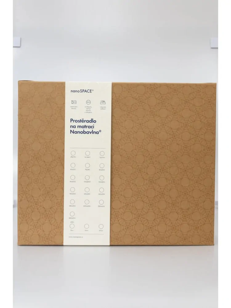 Prostěradlo antialergické Nanobavlna® s gumou MODRÁ - 90/200/20