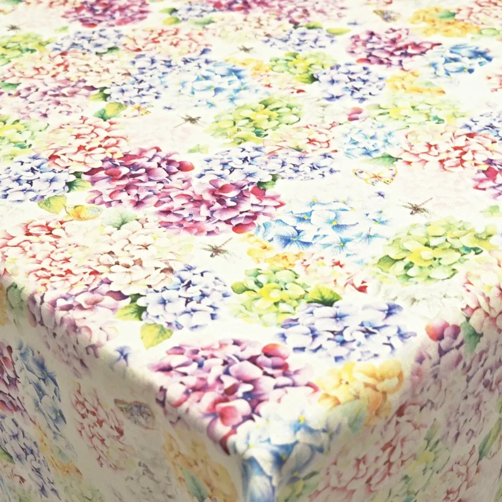 Teflonový ubrus tisk Hortenzie