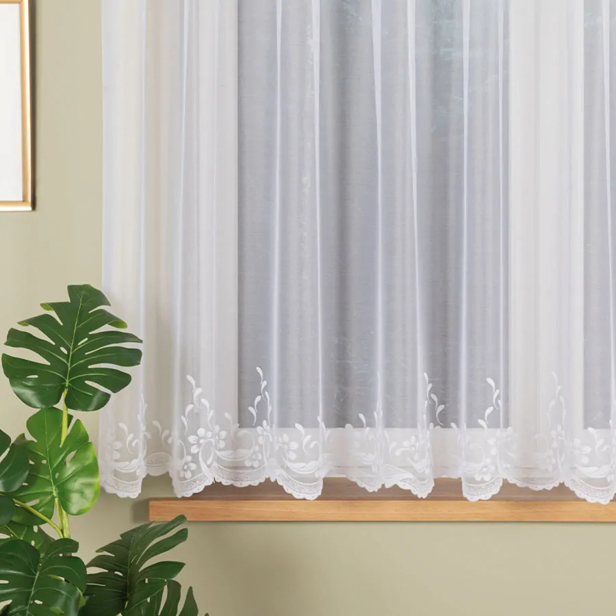 Kusová žakárová záclona Linza