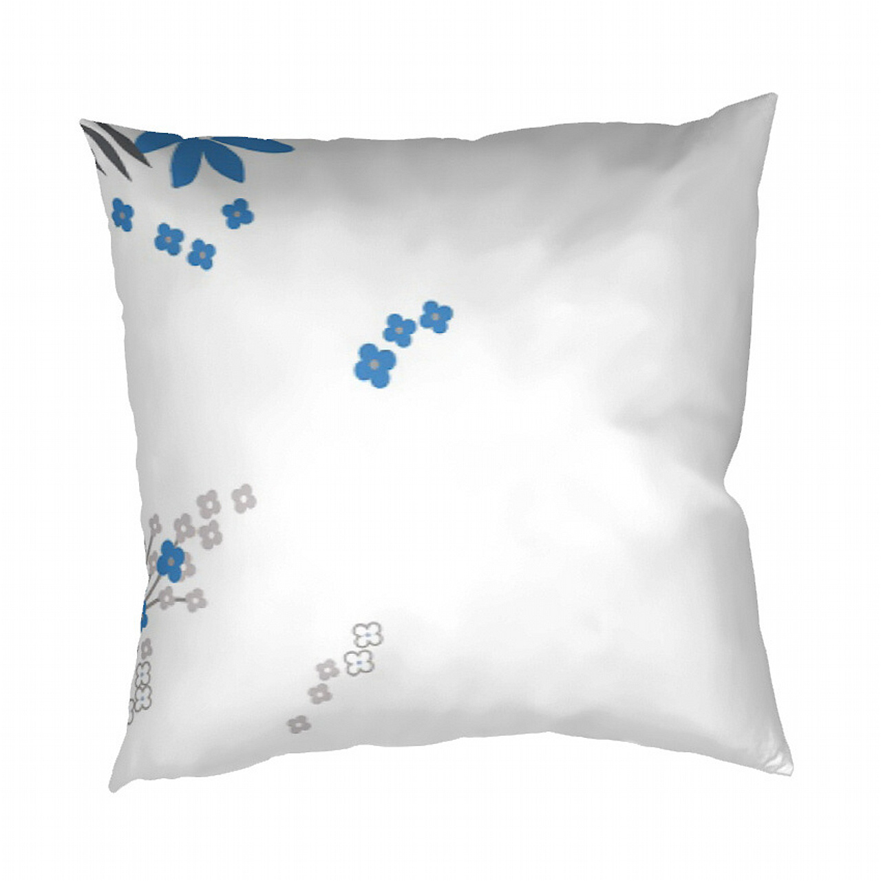 Povlak krep Agáta denim na bílém - 40/40