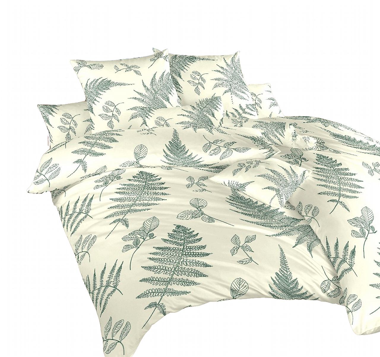 Povlečení krep Kapradí banán - 140/200 + 70/90