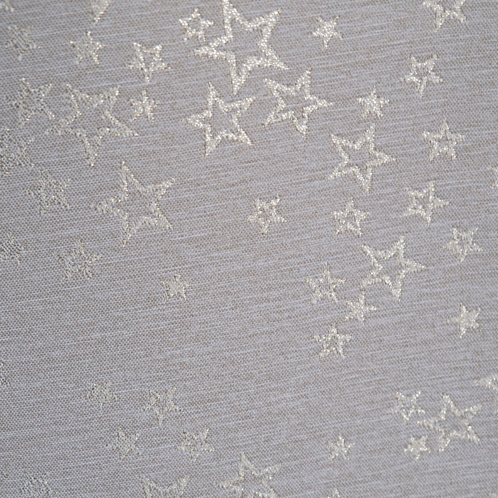 Vánoční běhoun v metráži Hvězdné přání - béžová/zlatá