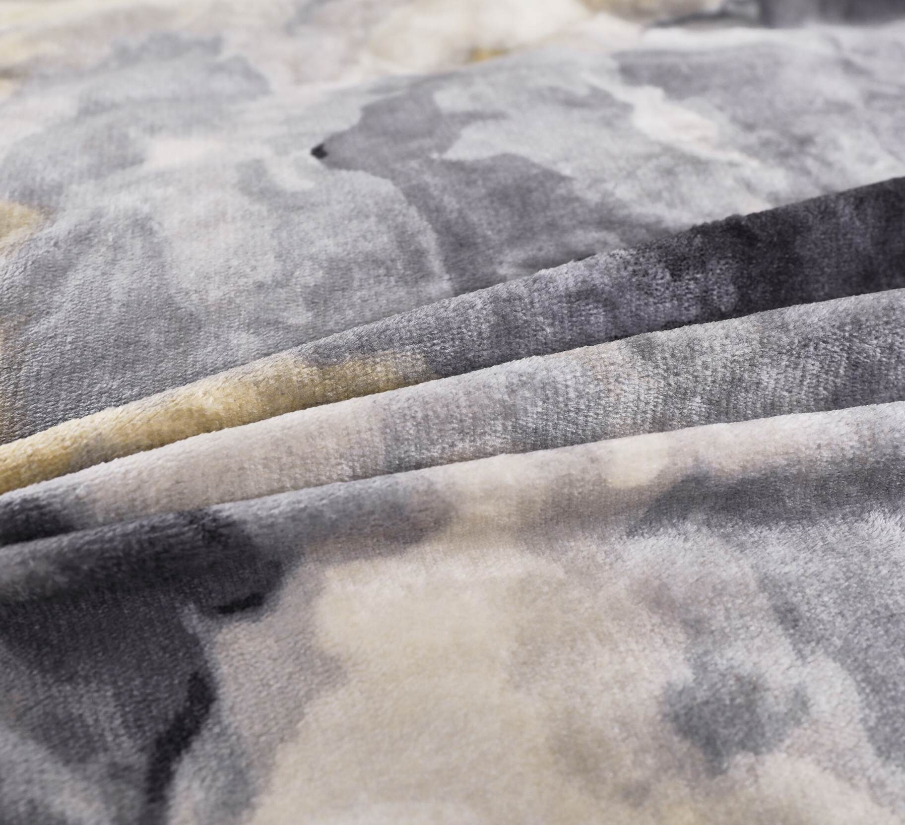 Povlečení mikroflanel Mramor šedý - 140/200 + 70/90