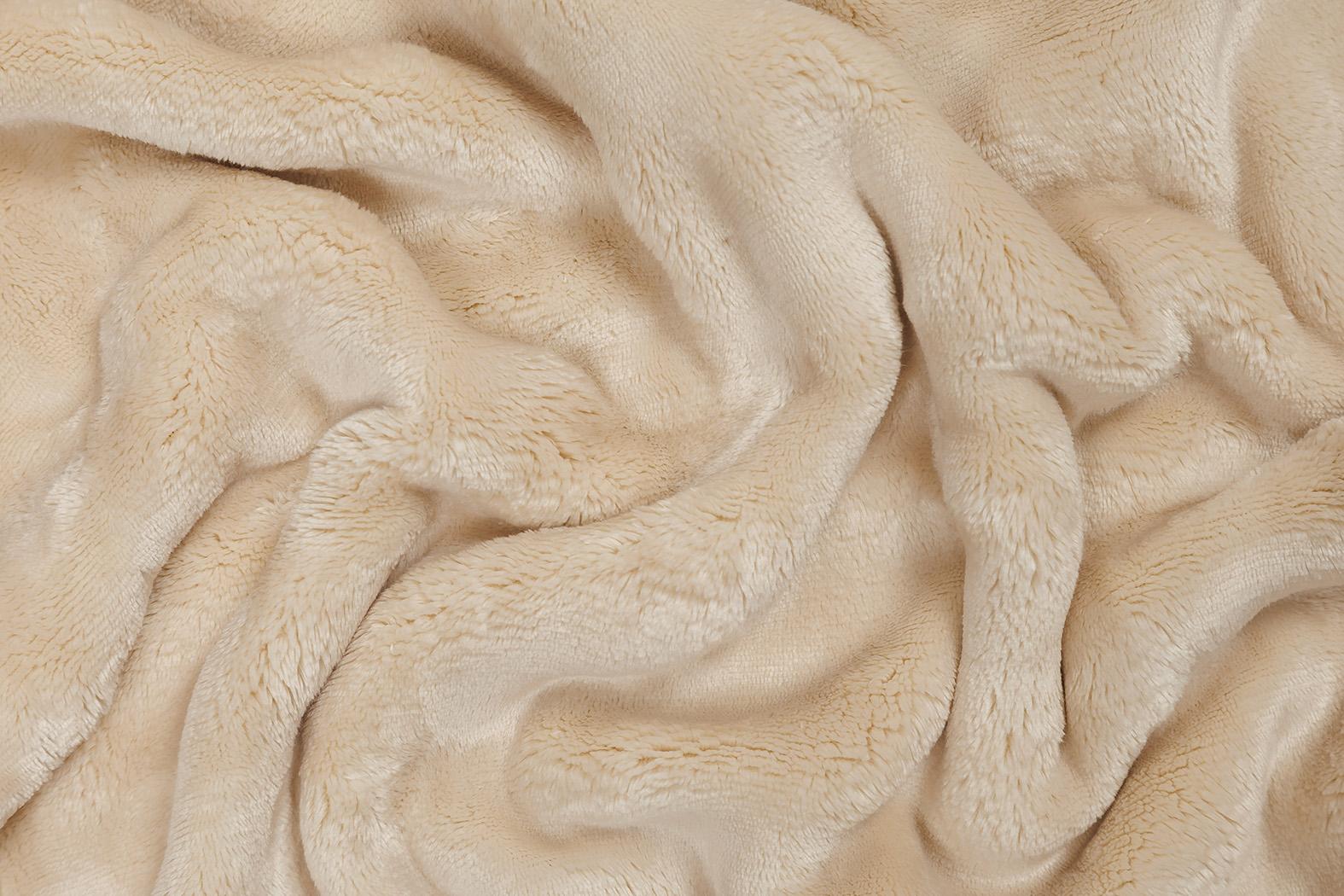 Povlečení mikroflanel/mikroplyš STELLA OBLÁČKY béžové - 70x90 cm + 140x200 cm