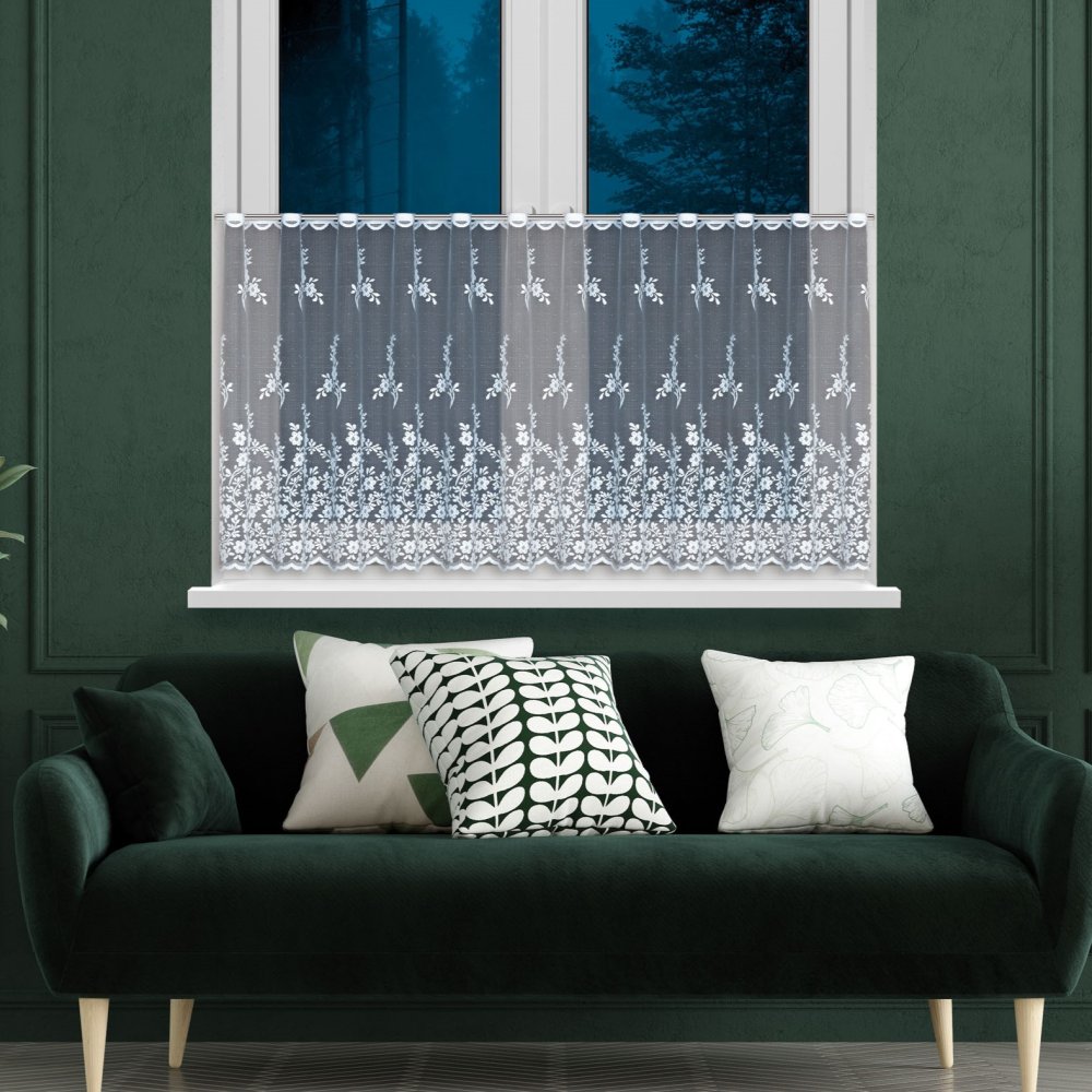 Vitrážová záclona metráž Adleta 2 - výška 40cm