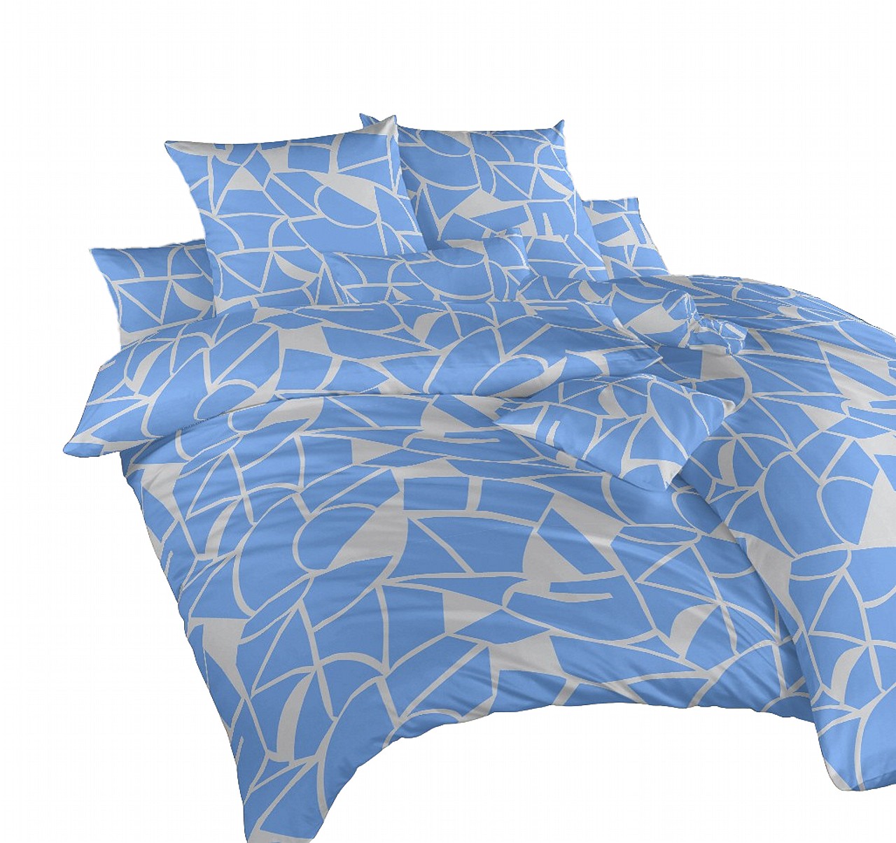 Povlečení bavlna Julius modrý - 240/200 + 2ks 70/90