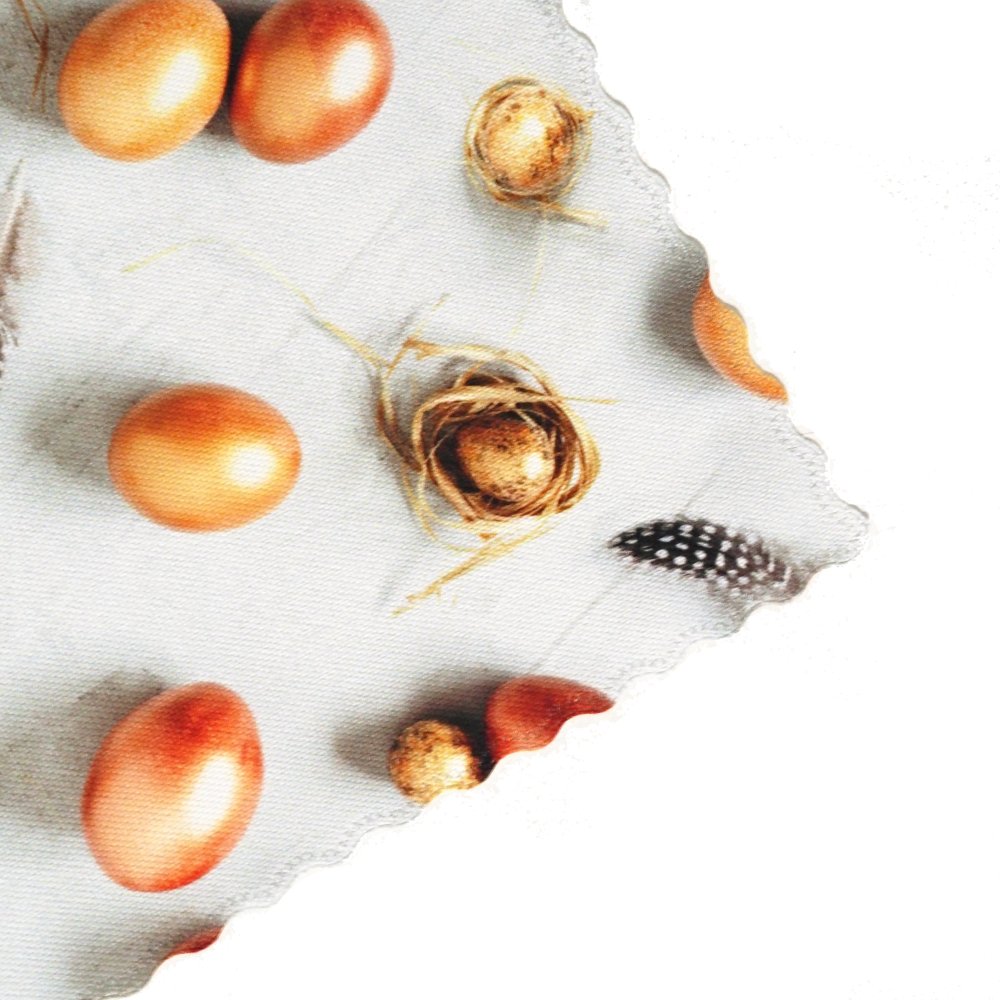 Velikonoční ubrusy a běhouny SOFT - Vajíčka zlatá