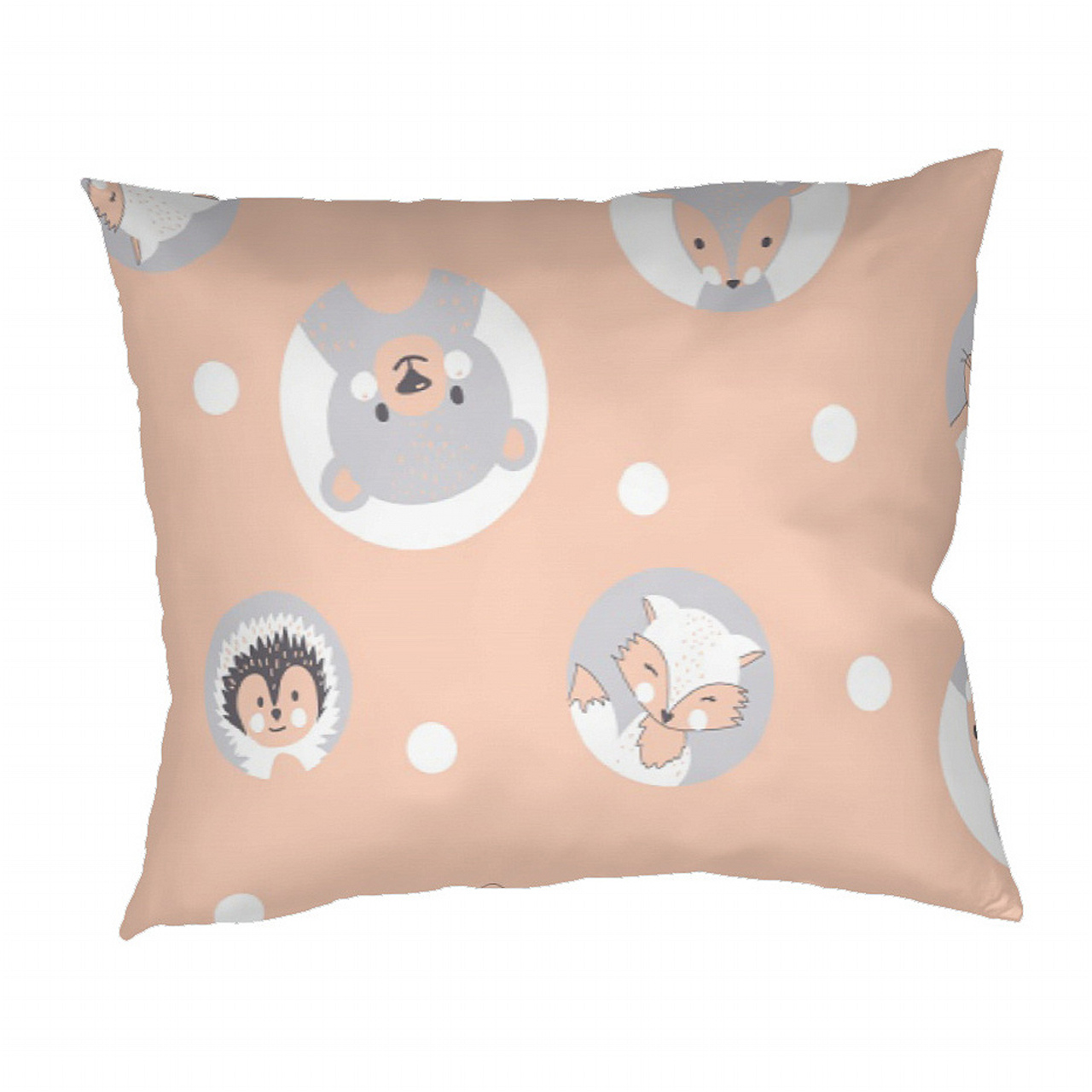 Povlečení bavlna Zvířátka meruňková - 140/200 + 70/90