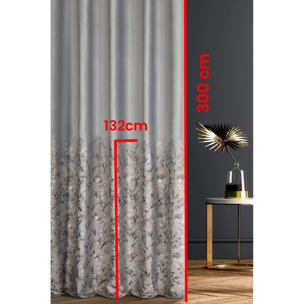 Kusový závěs Valencie šedý - 250 x 150 cm