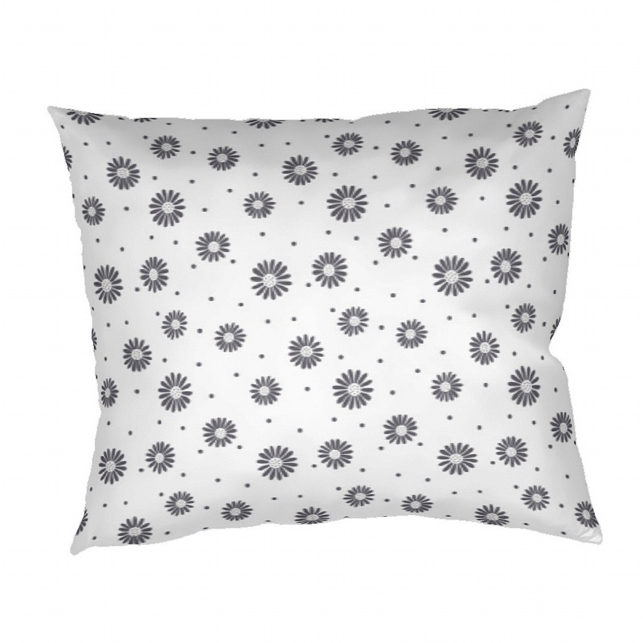 Povlak bavlna Anežka tmavě šedá na bílém - 50/70