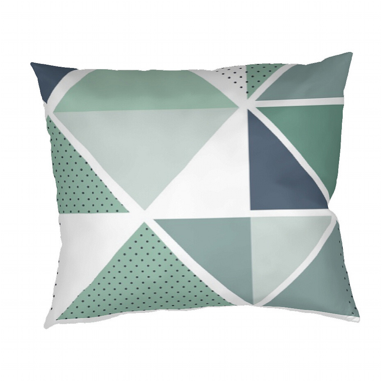 Povlak bavlna Pyramidy mentol - 40/50