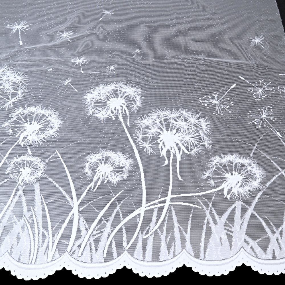 Žakárová záclona metráž PAMPELIŠKY - výška 150cm