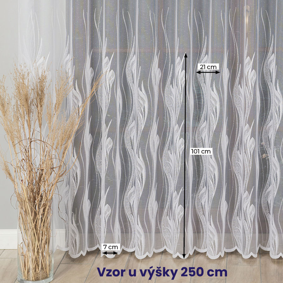 Žakárová kusová záclona ANTURIE