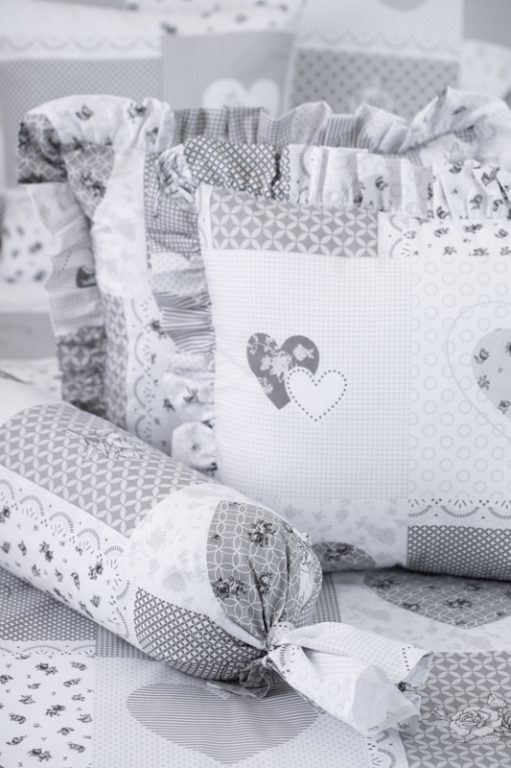 Krepové povlečení PATCHWORK DOVE - 140/200 + 70/90